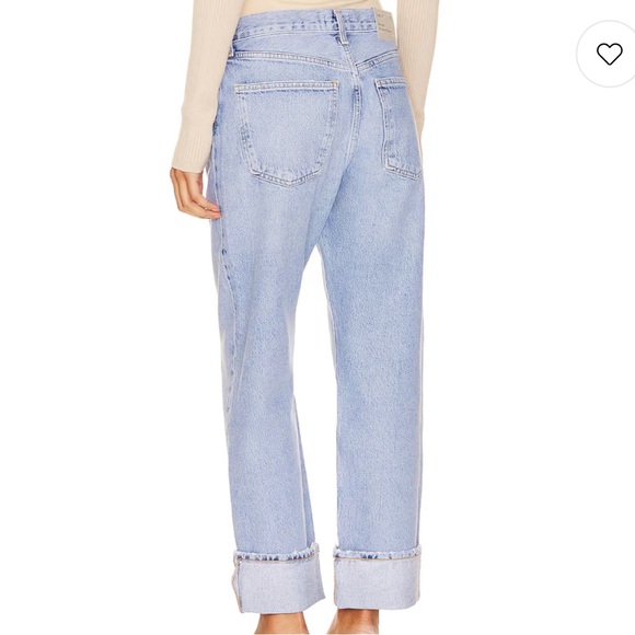 Agolde Light Blue Straight Leg Jeans - Picture 8 of 8